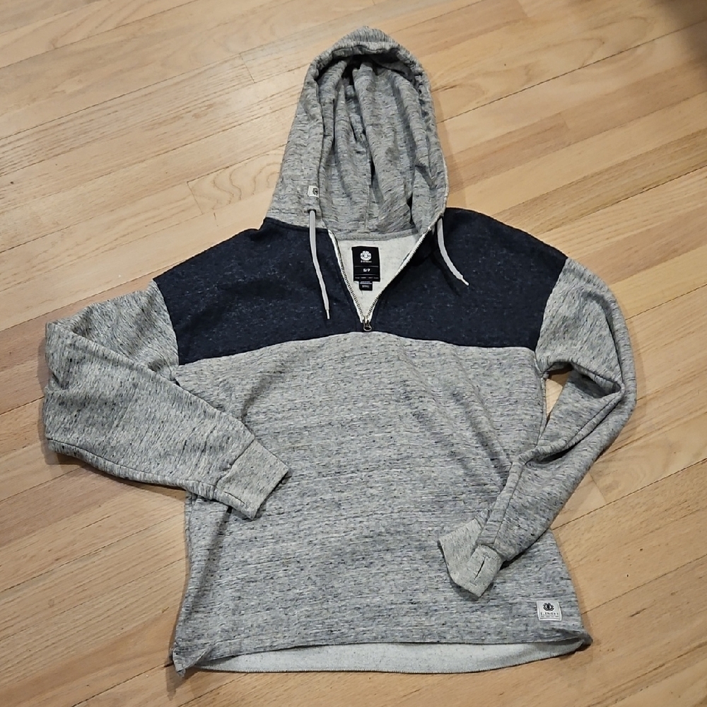 Element Blue and Gray Zip-Up Hoodie